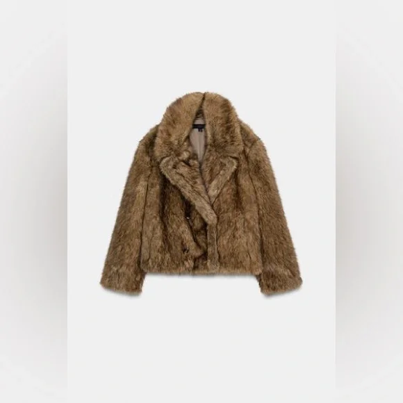 ZARA SHORT FAUX FUR - Picture 6 of 10